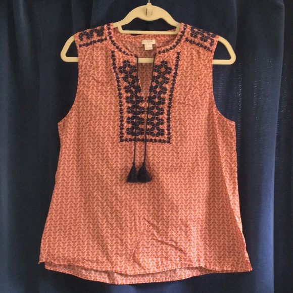 J.Crew | Embroidered Sleeveless Blouse - Picture 2 of 8